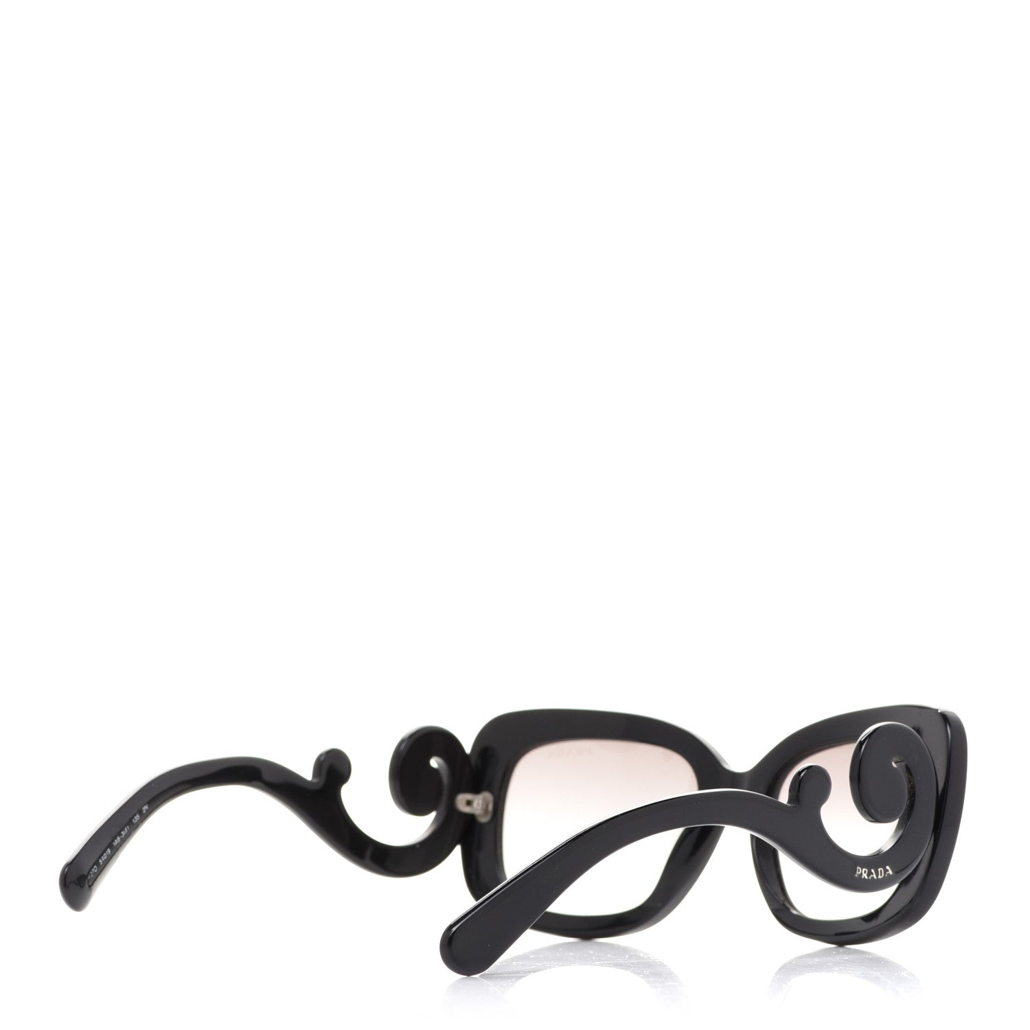 Prada Acetate Baroque Sunglasses SPR 27O Black 4 of 7
