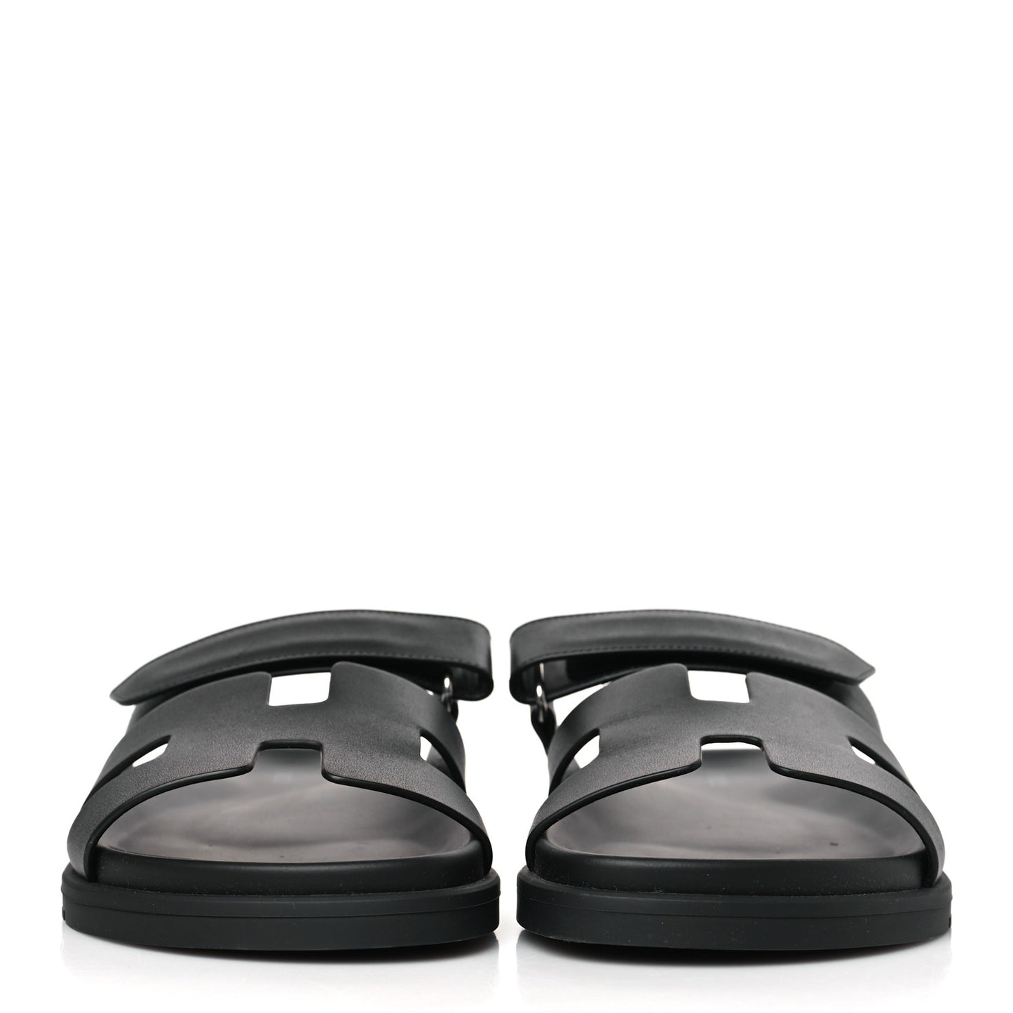 Calfskin Womens Chypre Sandals 38.5 Black