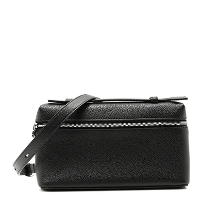 Loro Piana Grained Calfskin L19 Extra Pocket Pouch Black 1 of 9