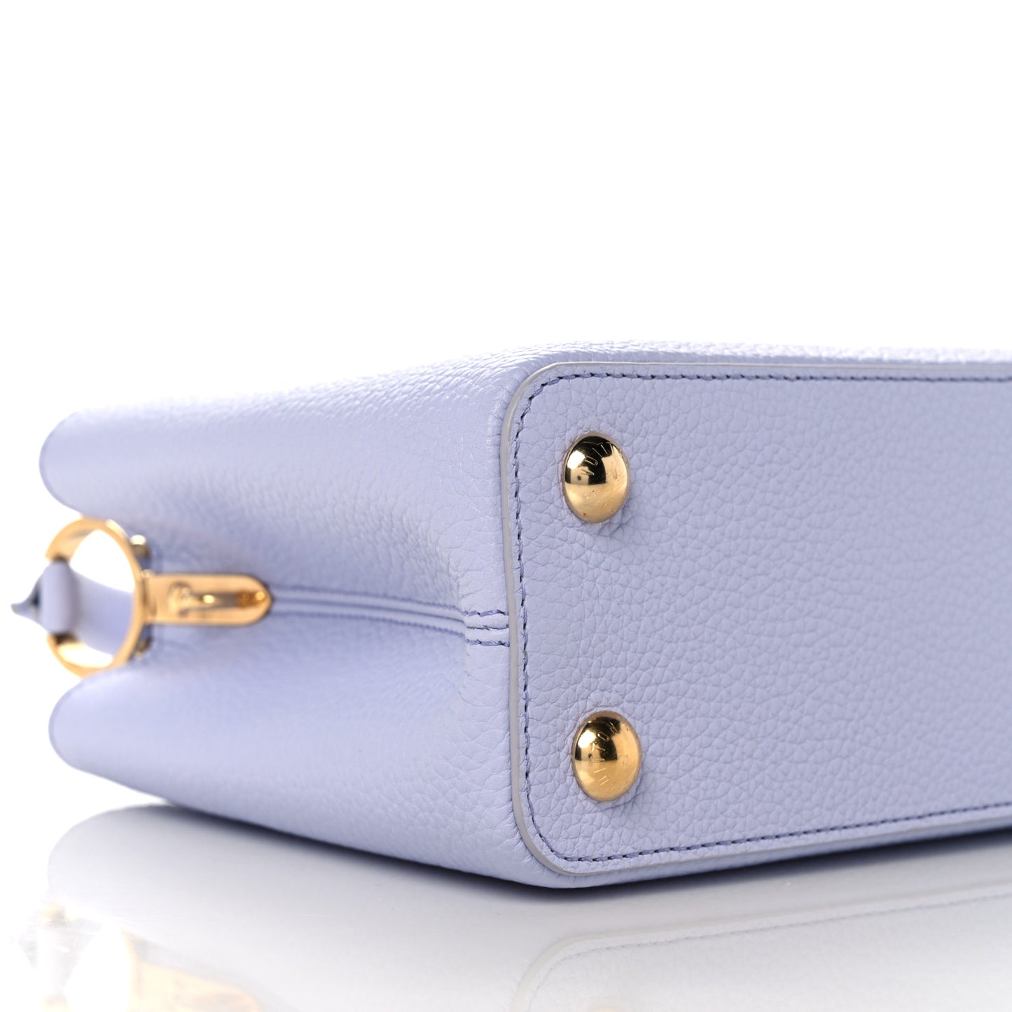 Taurillon Braided Chain Capucines BB Iris Creme