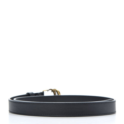 Gucci Calfskin Double G 20mm Belt 70 28 Black 2 of 5