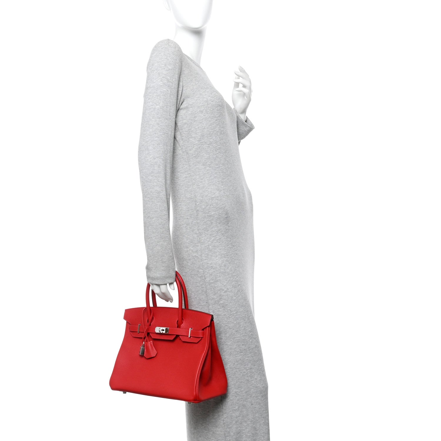 Hermes Epsom BIRKIN 30 Rouge Casaque 2 of 10
