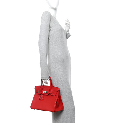 Hermes Epsom BIRKIN 30 Rouge Casaque 2 of 10