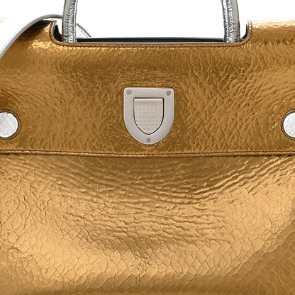 Christian Dior Metallic Calfskin Medium Diorever Flap Bronze 8 of 11
