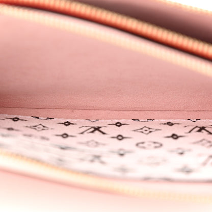 Louis Vuitton Monogram Giant Double Zip Pochette Rouge 6 of 13
