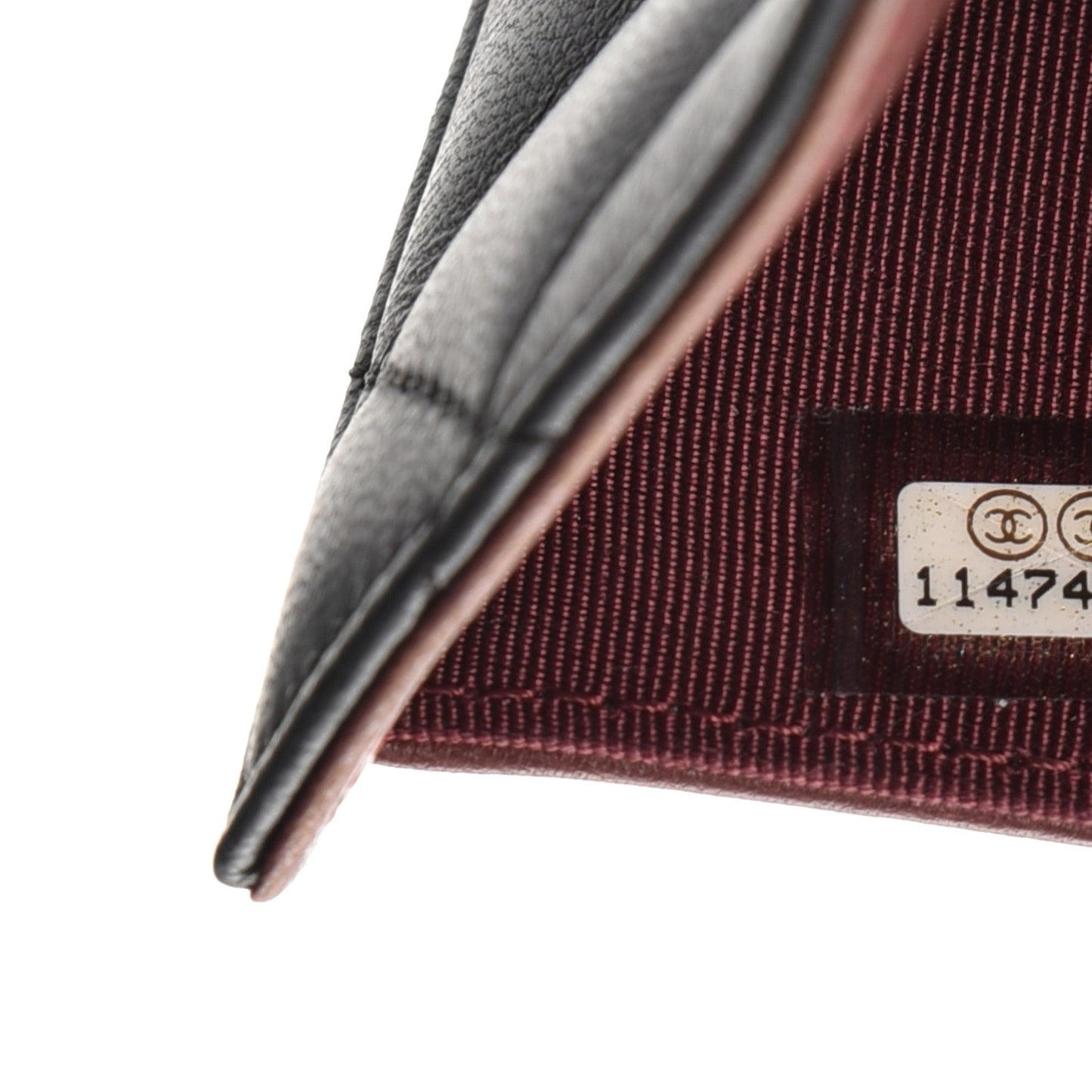 Lambskin Quilted Large Flap Wallet Black