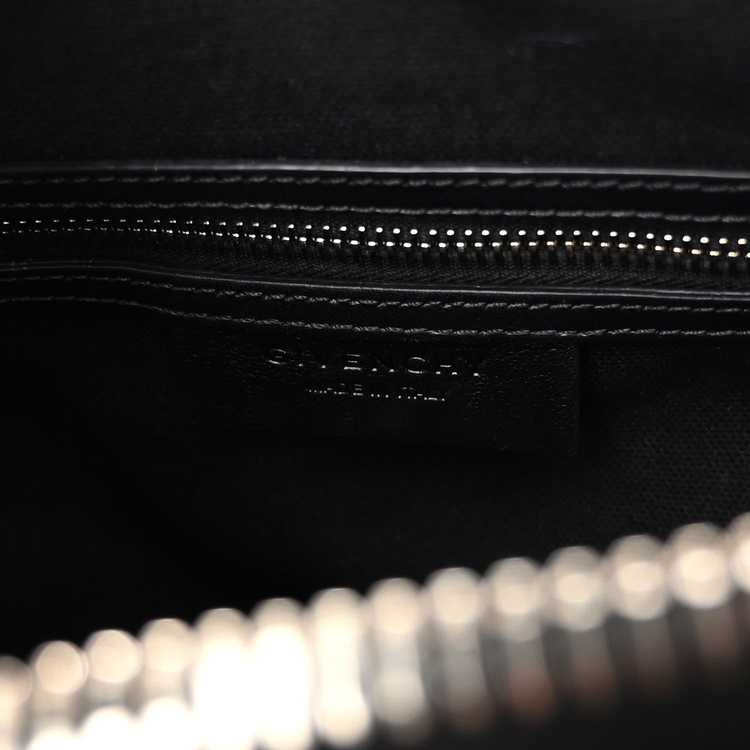 Givenchy Calfskin Crocodile Embossed Small Antigona Black 6 of 9