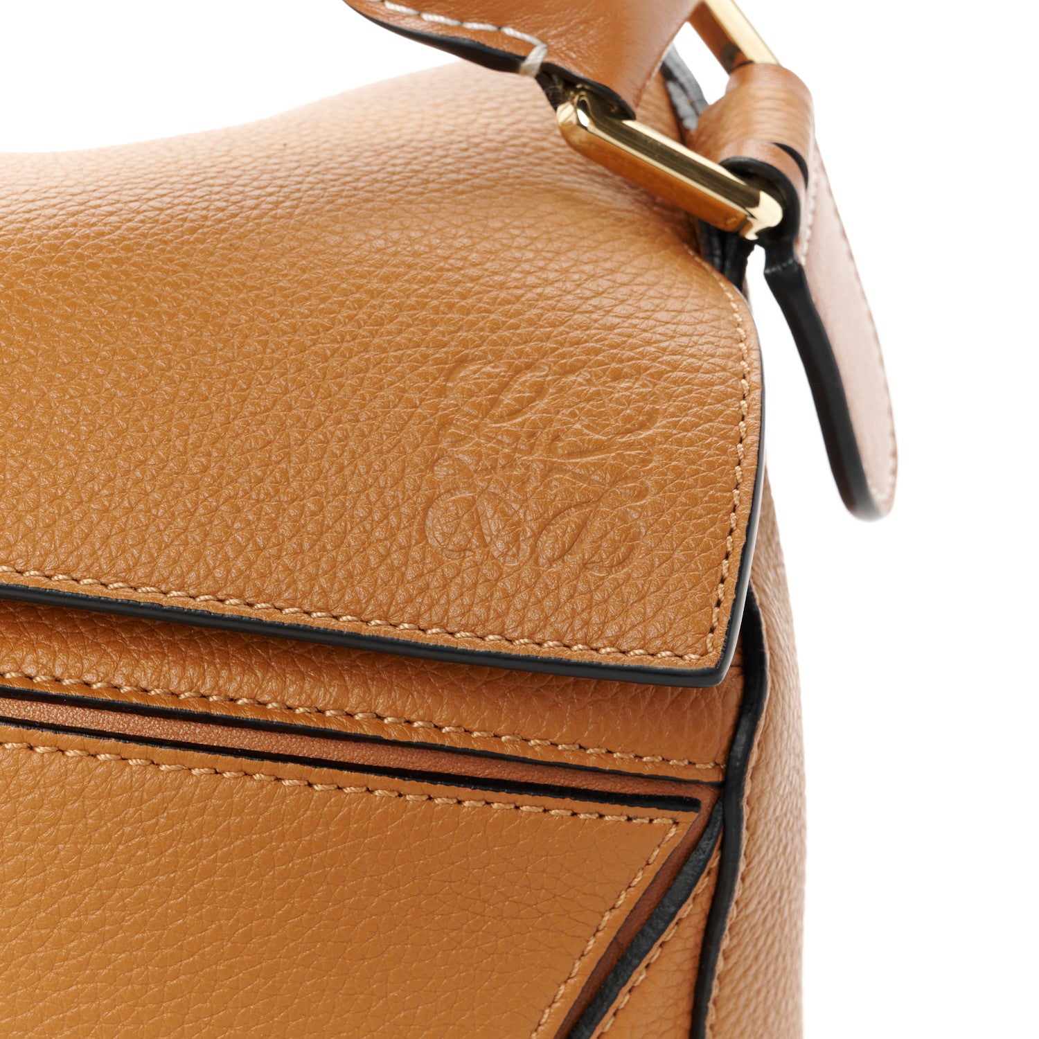 Loewe Calfskin Medium Puzzle Bag Tan 7 of 10