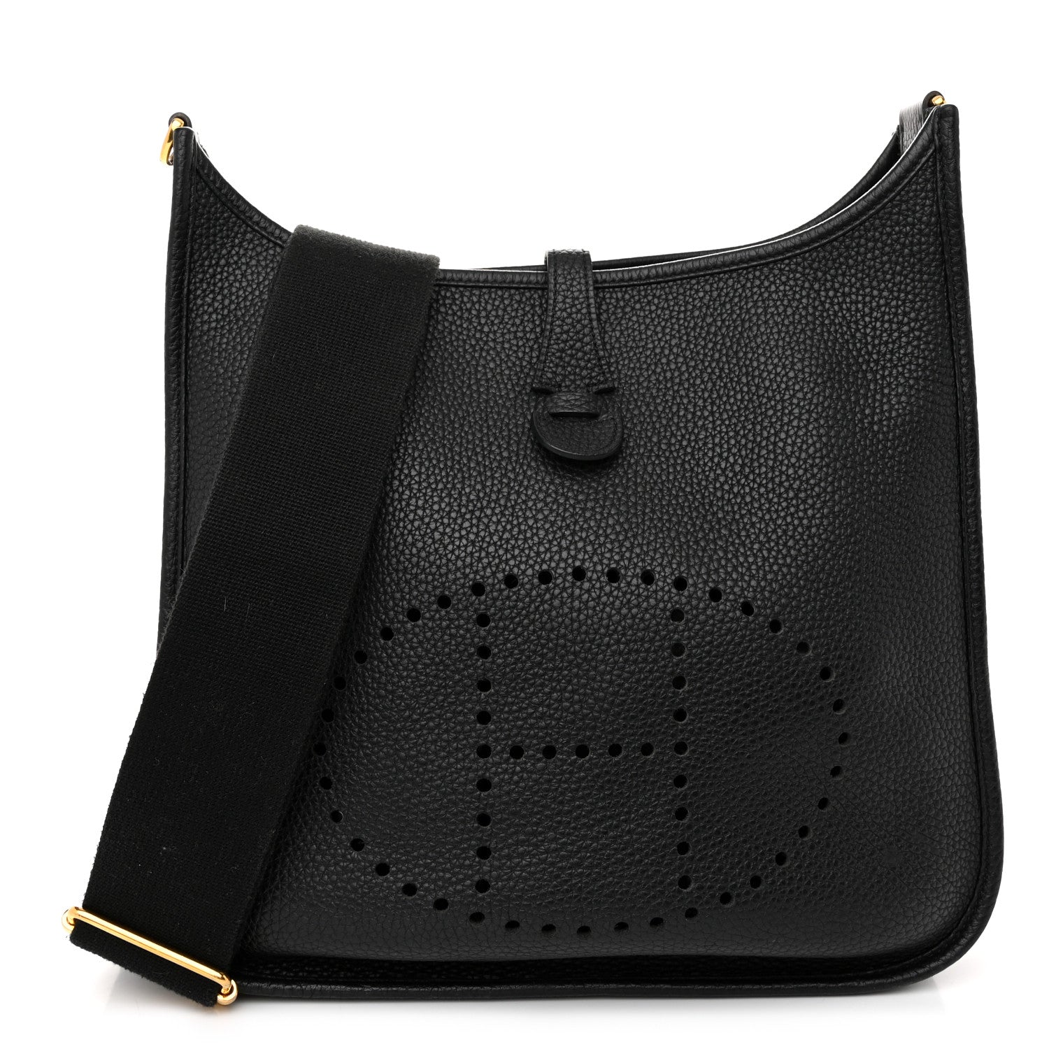 Hermes Taurillon Clemence EVELYNE III PM Black 1 of 12