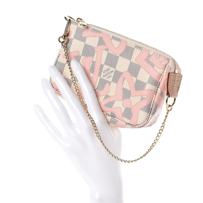 Louis Vuitton Damier Azur Tahitienne Mini Pochette Accessories 2 of 8