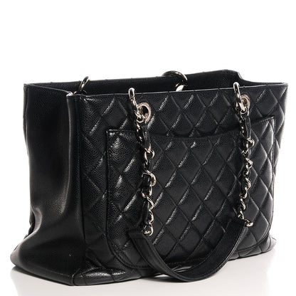 Chanel Caviar Grand Shopping Tote GST Black 3 of 8