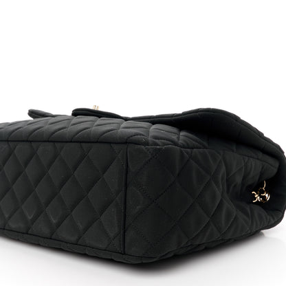 Chanel Neoprene Quilted XXL Travel Flap Bag Black 11 of 13