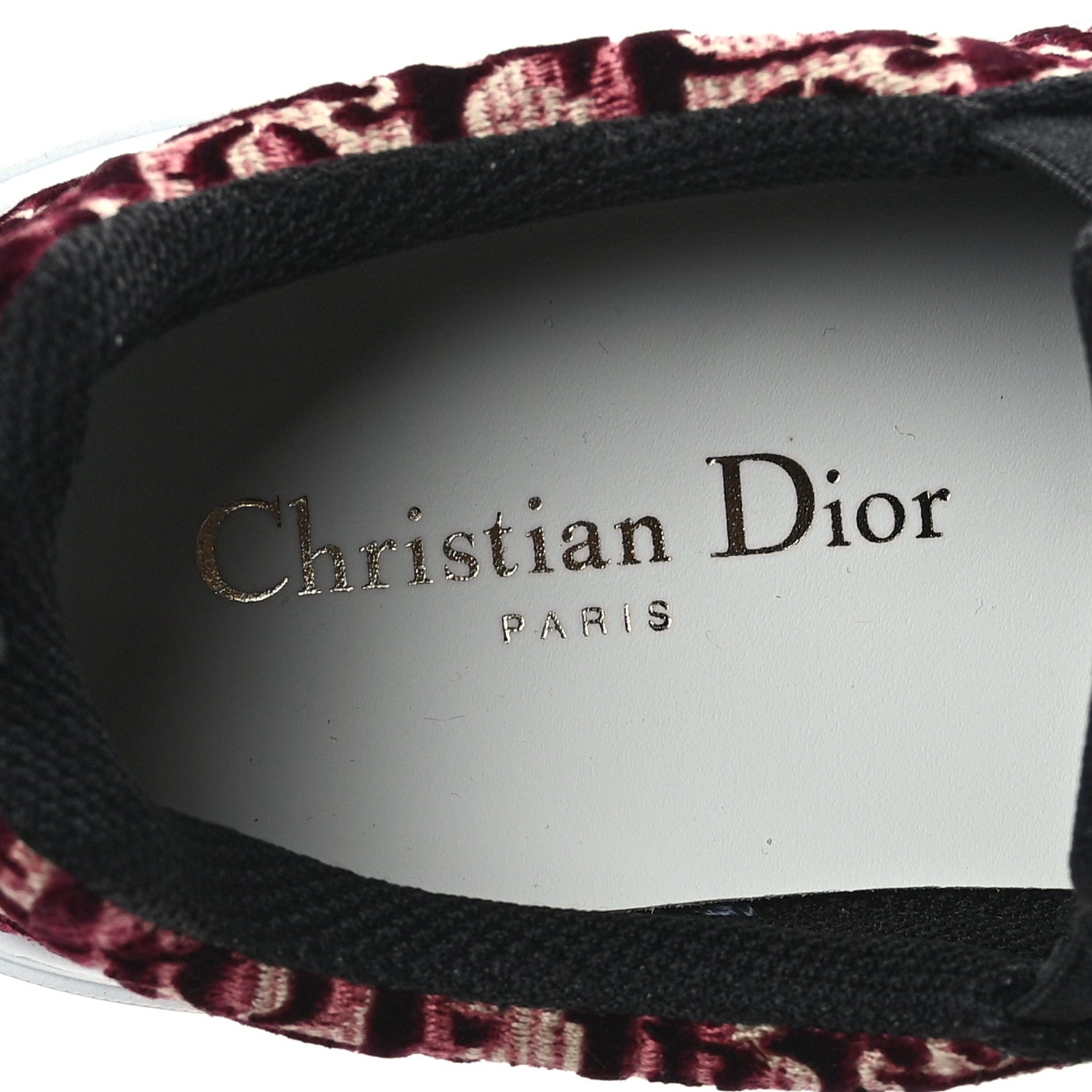 Christian Dior Velvet Oblique Womens Solar Slip On Sneakers 36.5 Scarlet 7 of 7