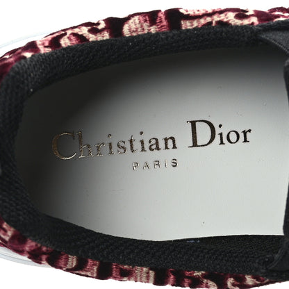 Christian Dior Velvet Oblique Womens Solar Slip On Sneakers 36.5 Scarlet 7 of 7