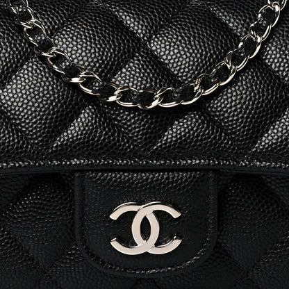 Chanel Caviar Quilted Glasses Case With Chain Black 9 of 12
