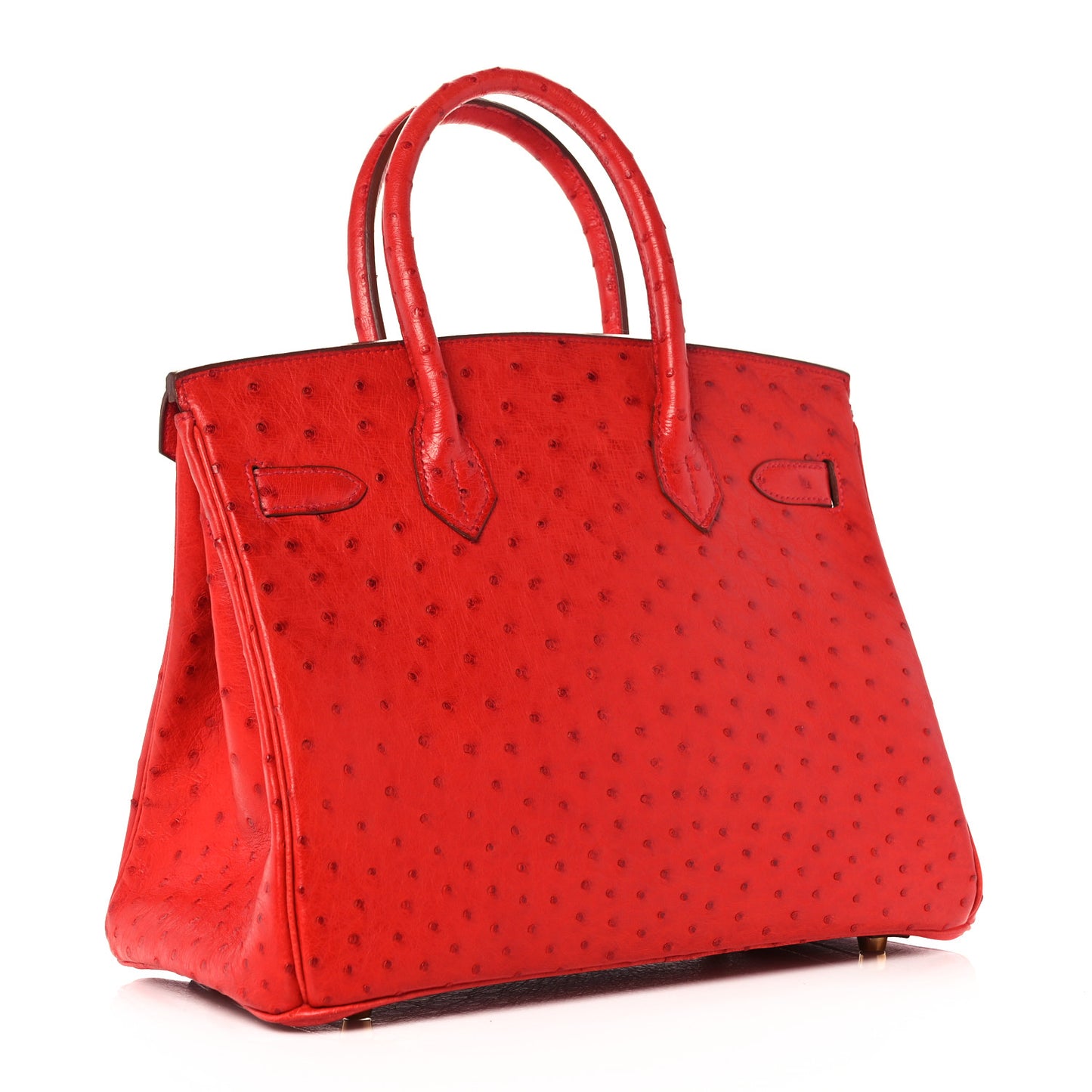 Ostrich Birkin 30 Rouge Vif