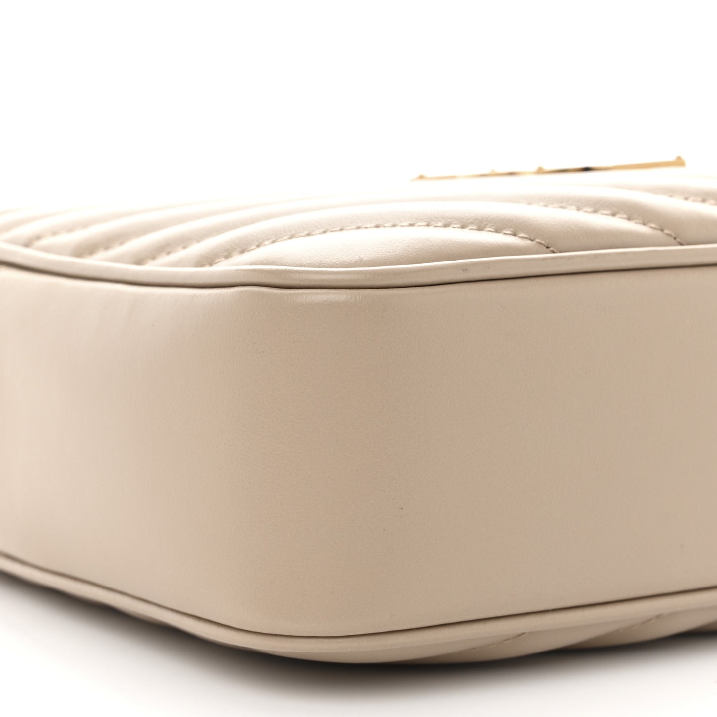 Calfskin Matelasse Monogram Lou Camera Bag Dark Beige