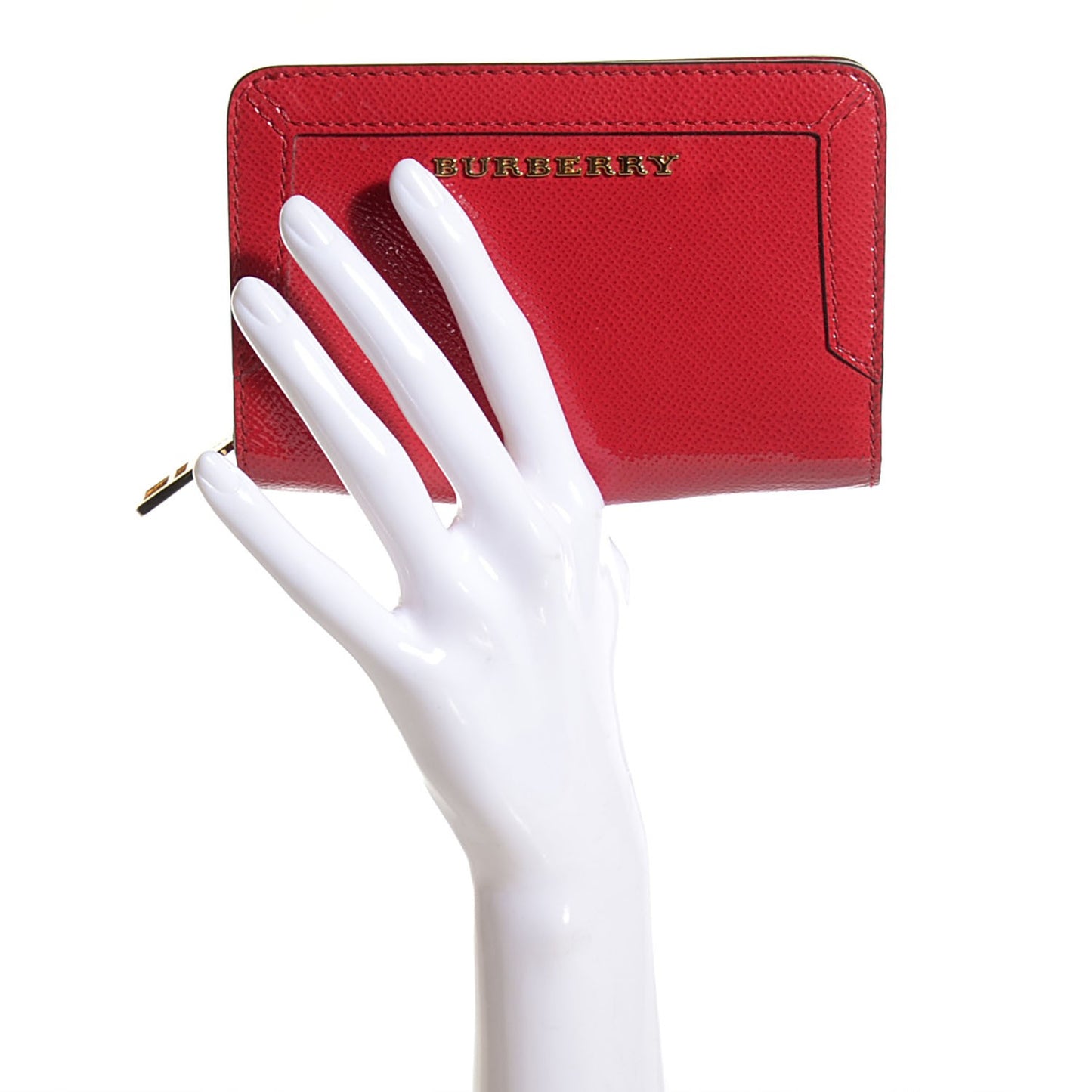 Patent London Compact Wallet Red
