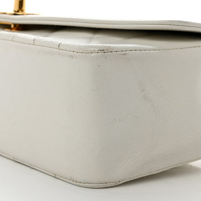 Chanel Lambskin Quilted Medium Single Flap White 11 of 16