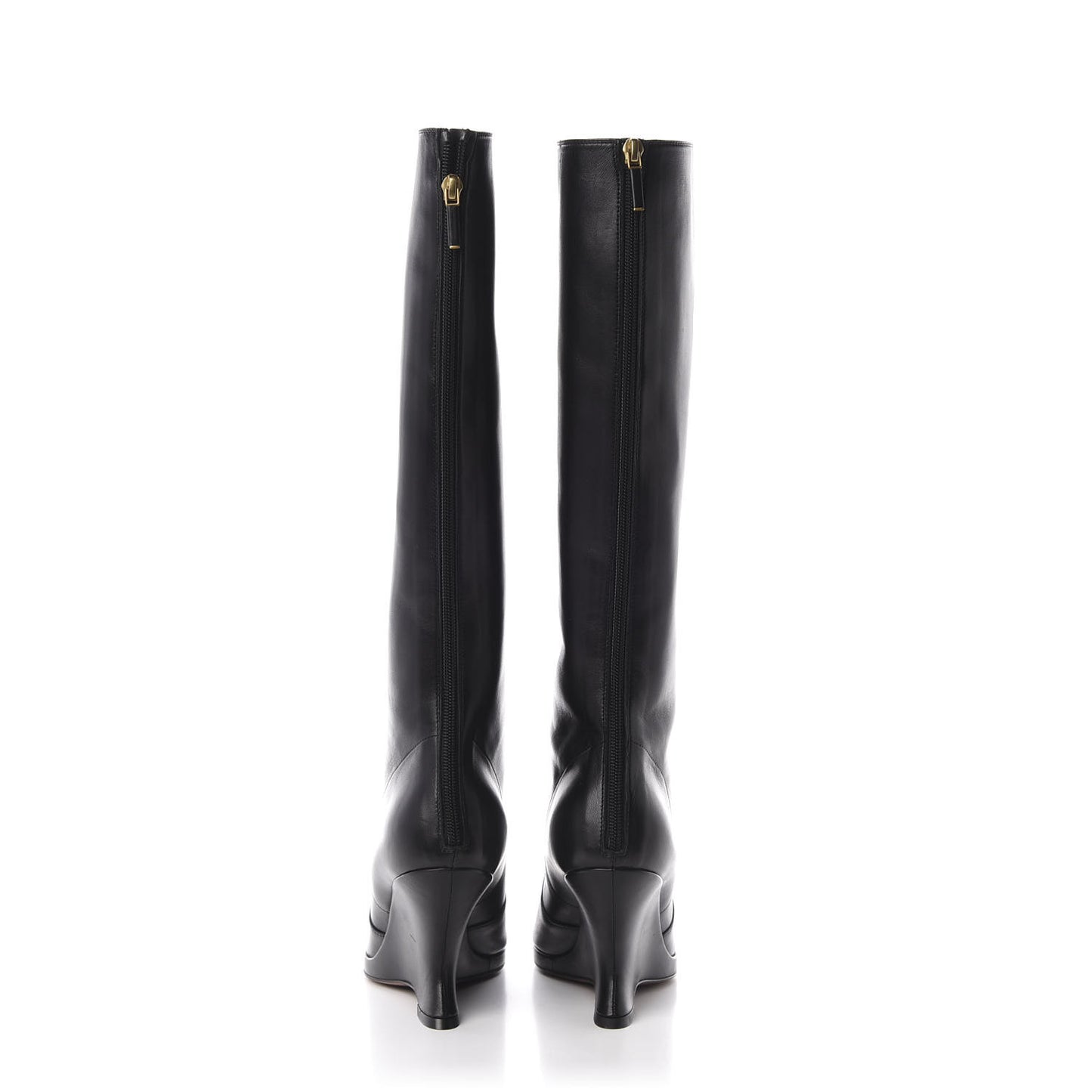 Nappa Dioretre Knee High Boots 39 Black