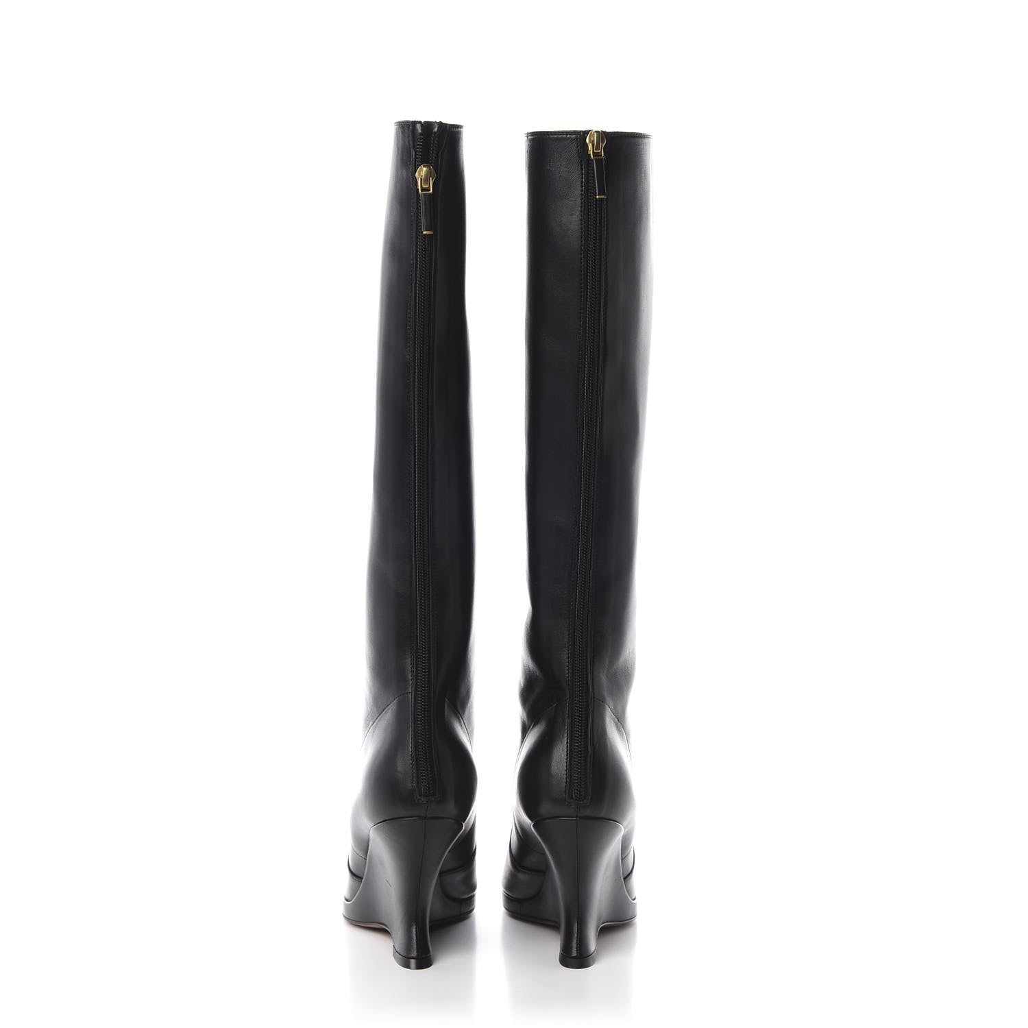 Christian Dior Nappa Dioretre Knee High Boots 39 Black 7 of 11