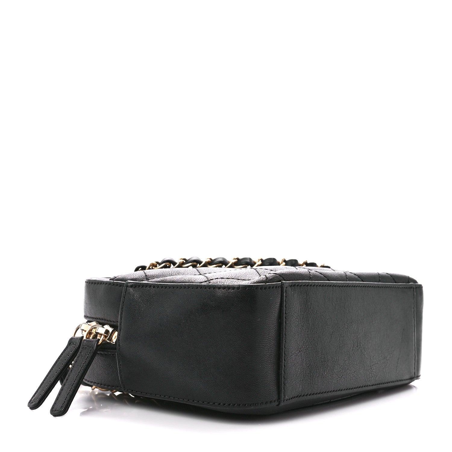 Chanel Goatskin Quilted Chanel 19 Camera Case Black 4 of 10