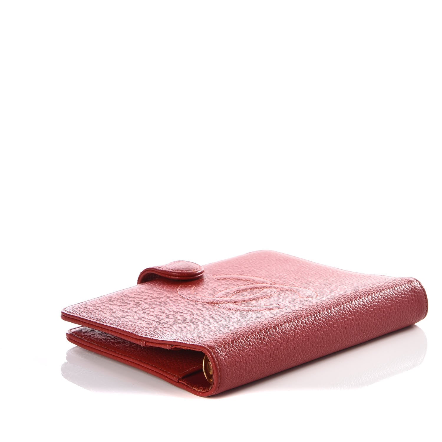 Chanel Caviar CC Mini Ring Agenda Planner Red 3 of 14