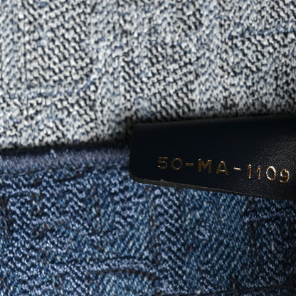 Christian Dior Oblique Denim Book Tote Denim Blue 6 of 10