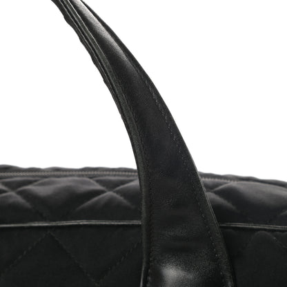 Prada Nylon Tessuto Impuntu Quilted Bowler Black 18 of 19
