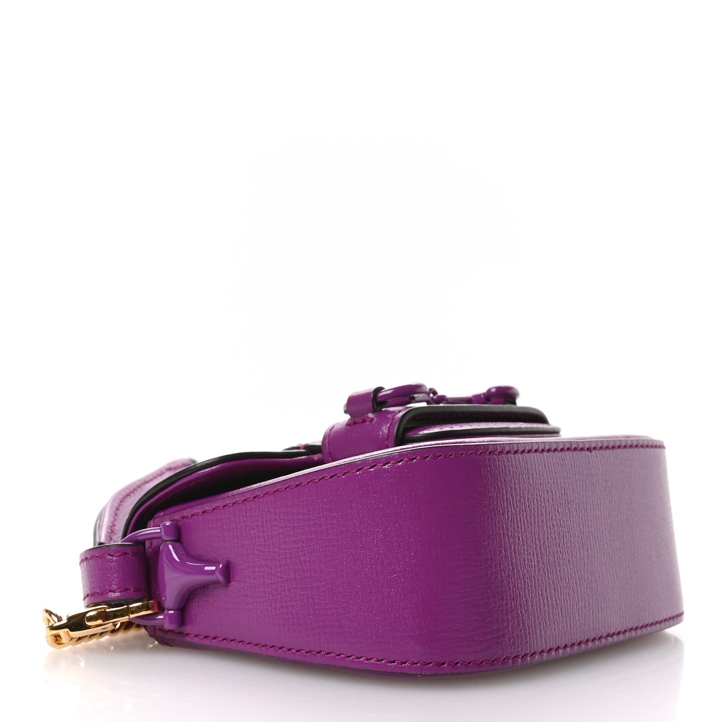Azalea Calfskin Web Monochrome Horsebit 1955 Wallet On Strap Purple