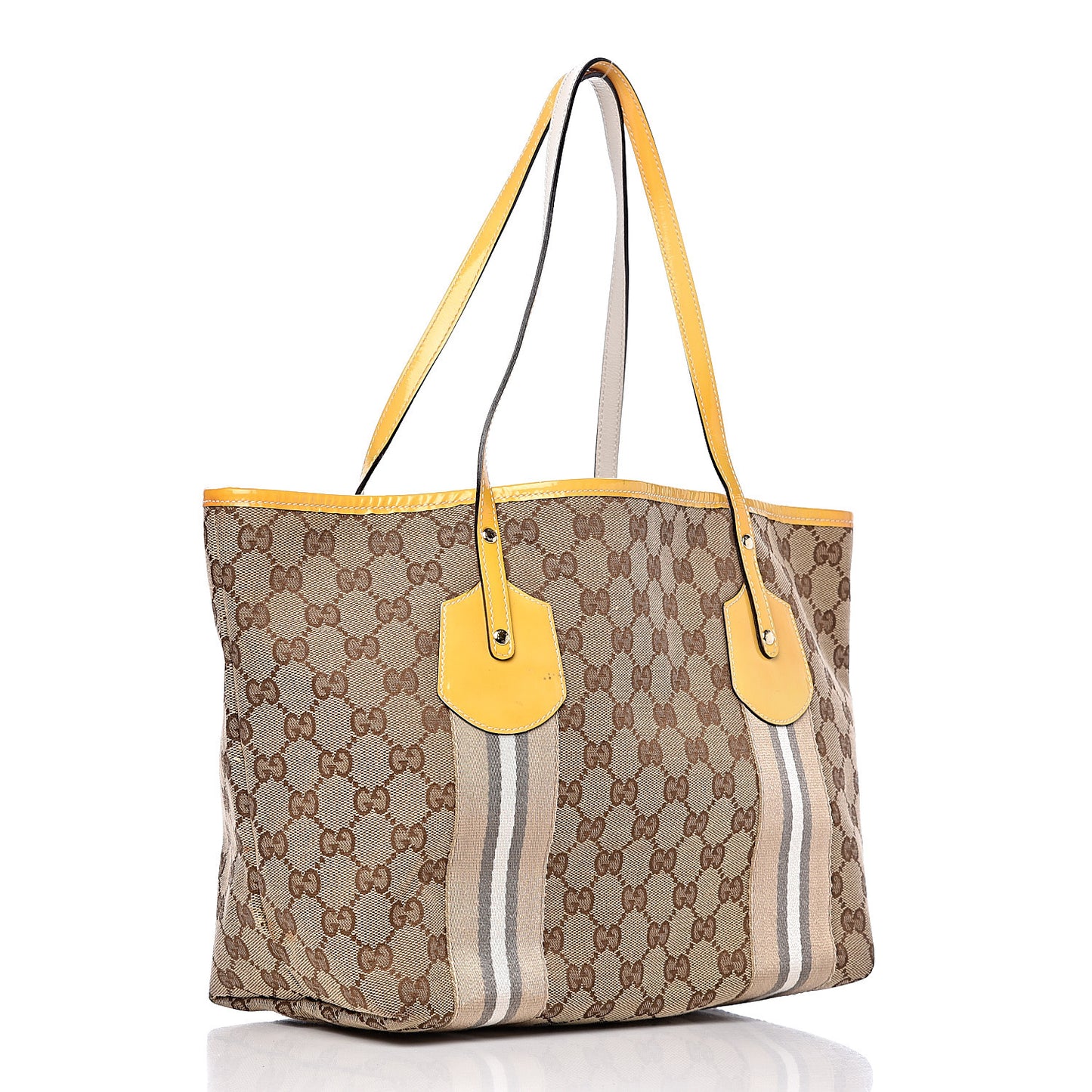 Monogram Web Medium Jolie Tote Yellow