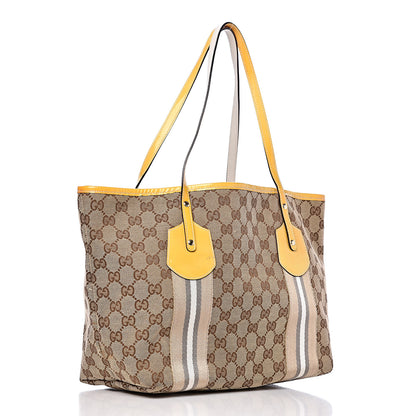 Gucci Monogram Web Medium Jolie Tote Yellow 3 of 14