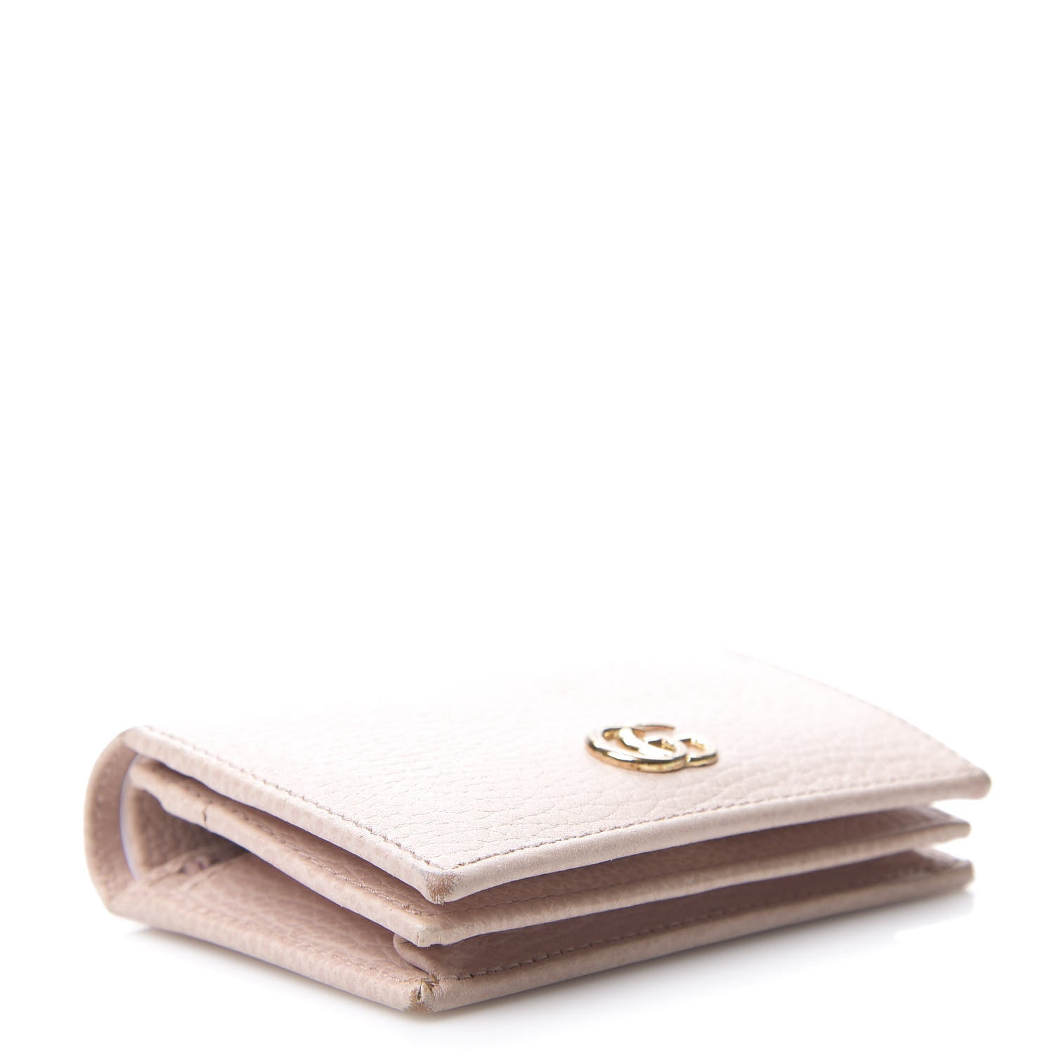 Gucci Dollar Calfskin GG Marmont Card Case Perfect Pink 3 of 13