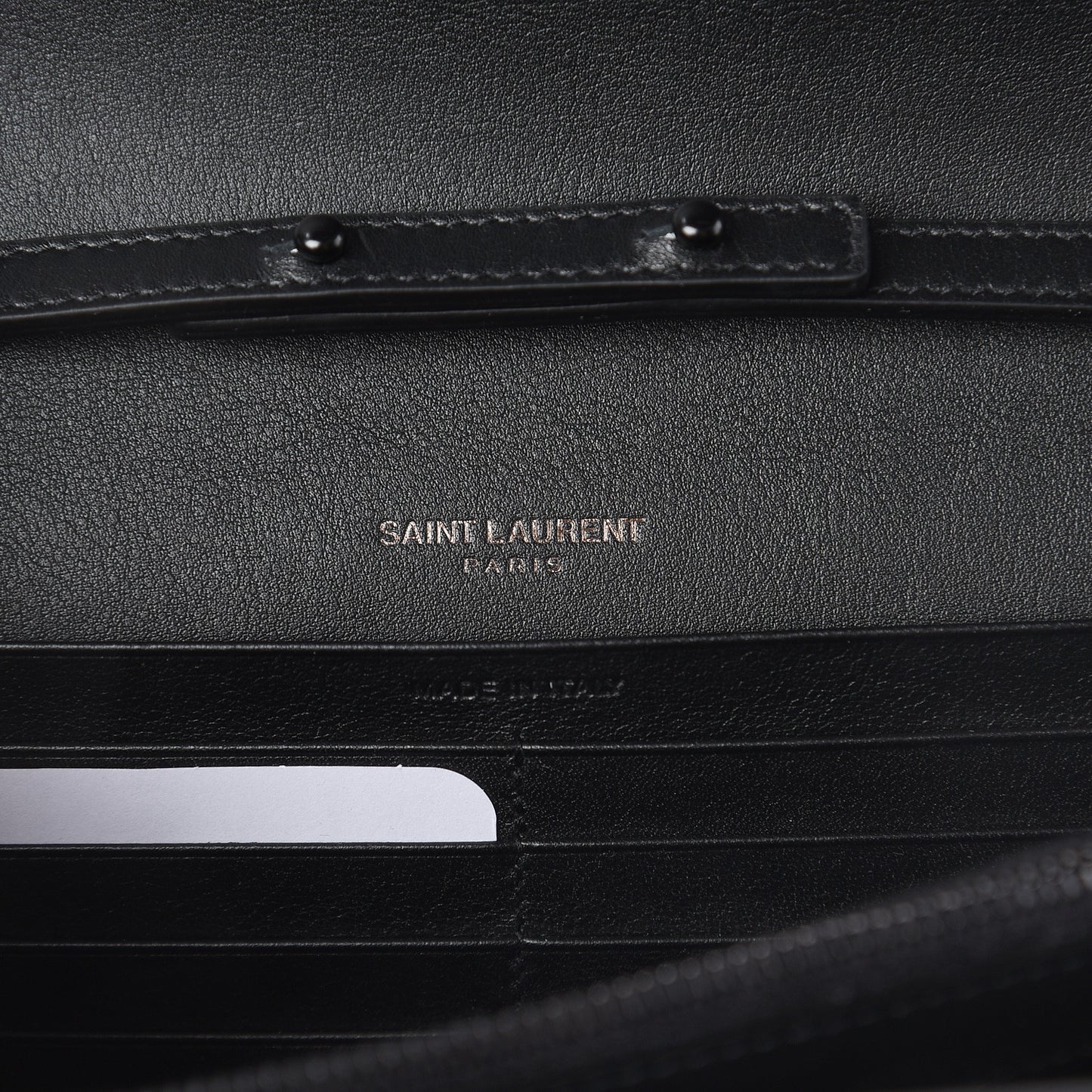 Grain De Poudre Monogram Chain Wallet Black Confetti