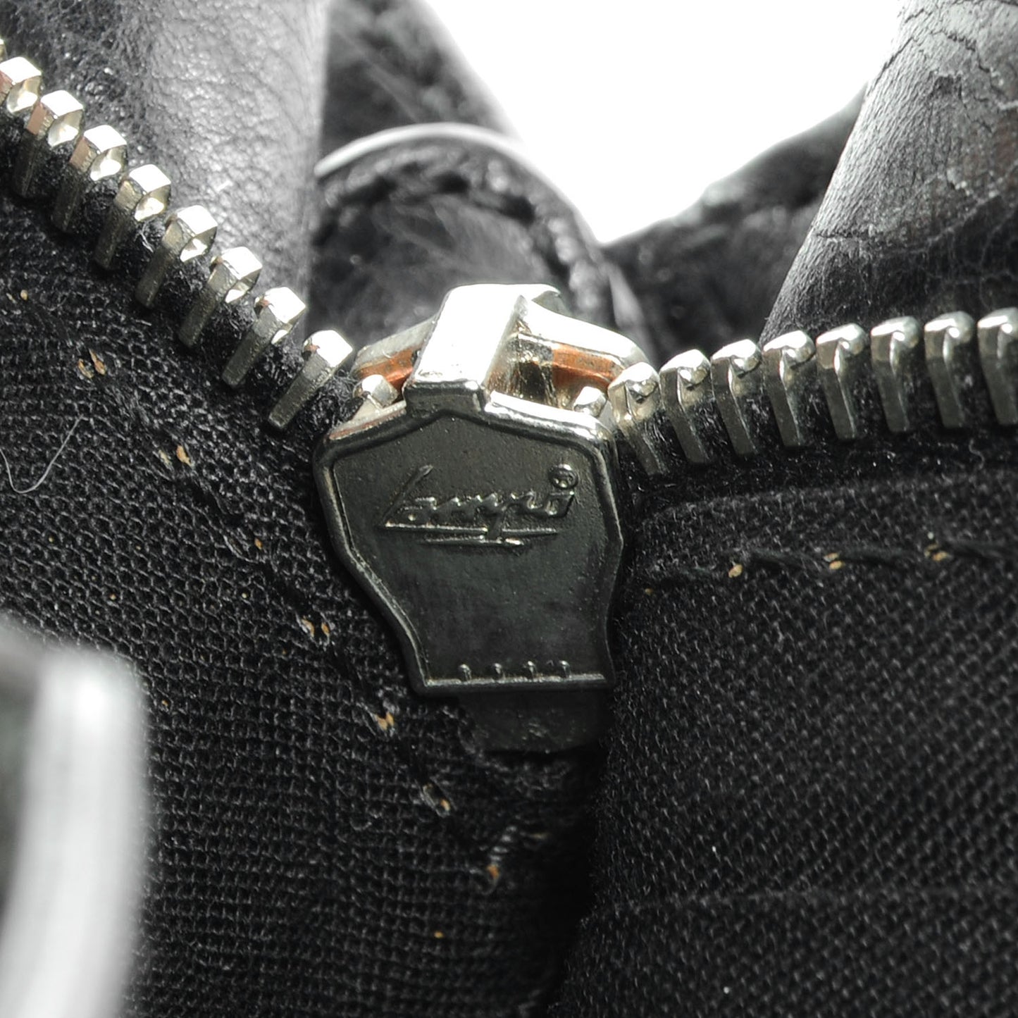 Agneau Giant 12 Silver Hardware Hip Black