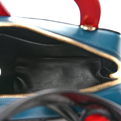 Christian Dior Goatskin Calfskin Cannage Beaded Lily Tote Multicolor 5 of 11