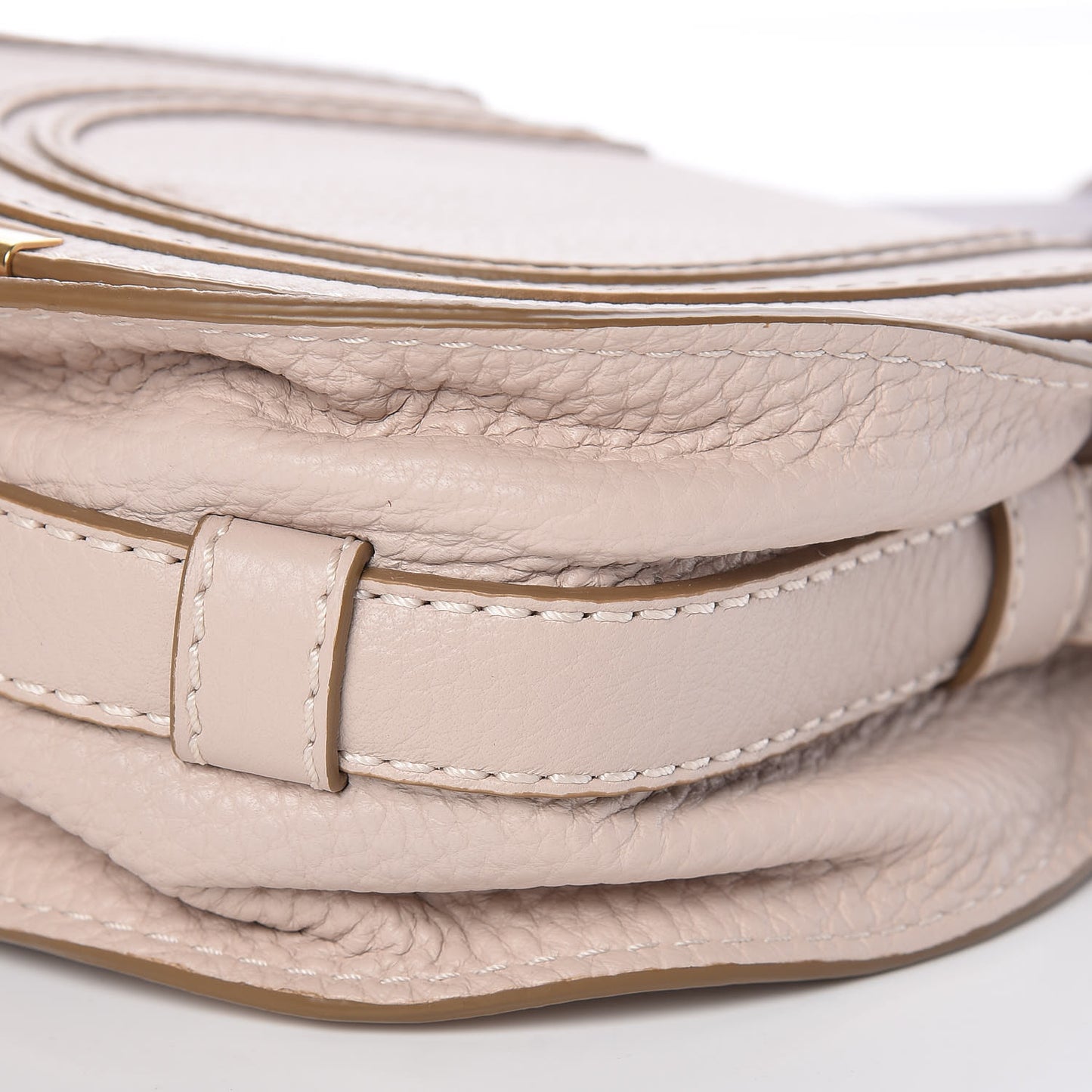 Calfskin Mini Marcie Round Crossbody Bag Abstract White