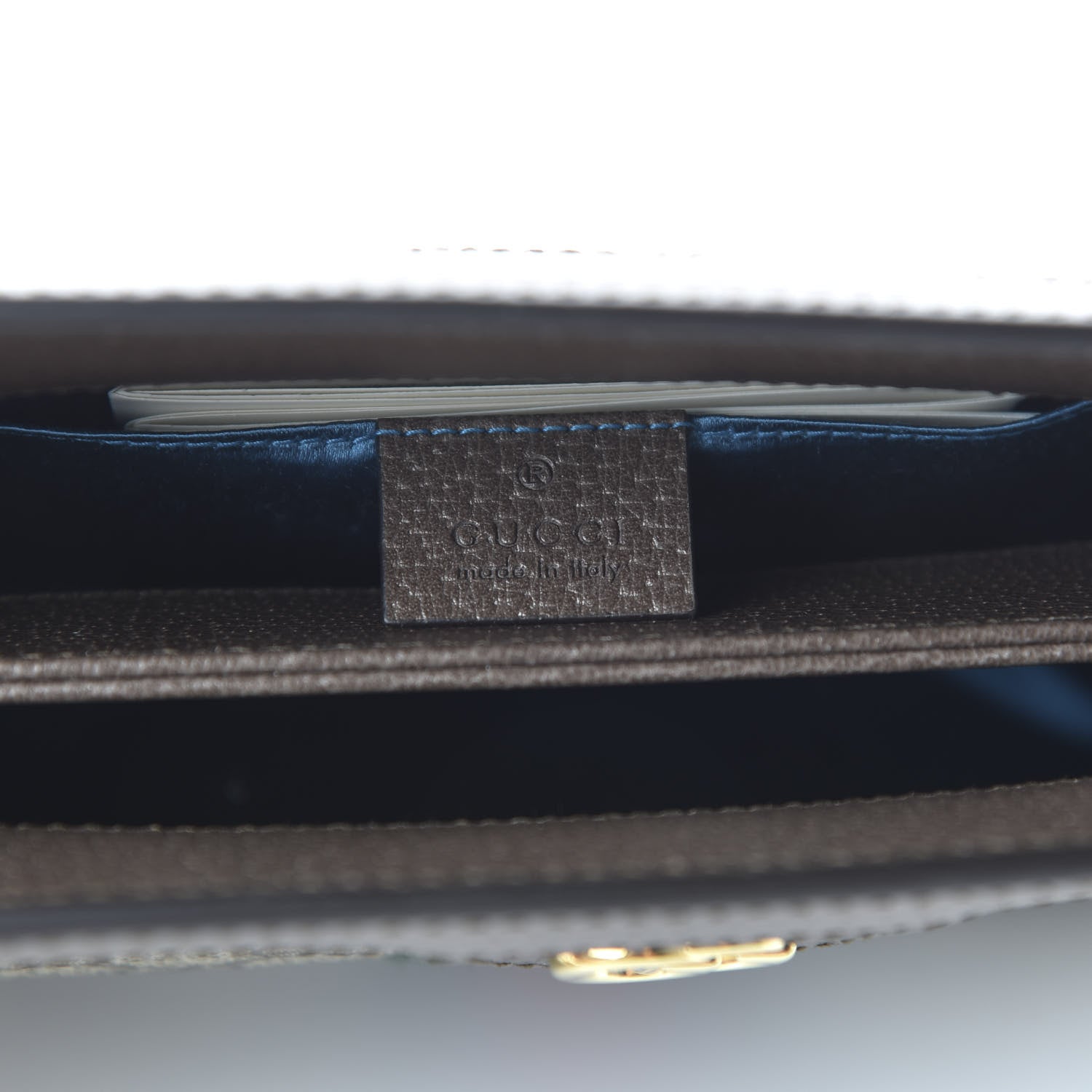Gucci GG Supreme Monogram Web Small Ophidia Chain Shoulder Bag Brown 8 of 11