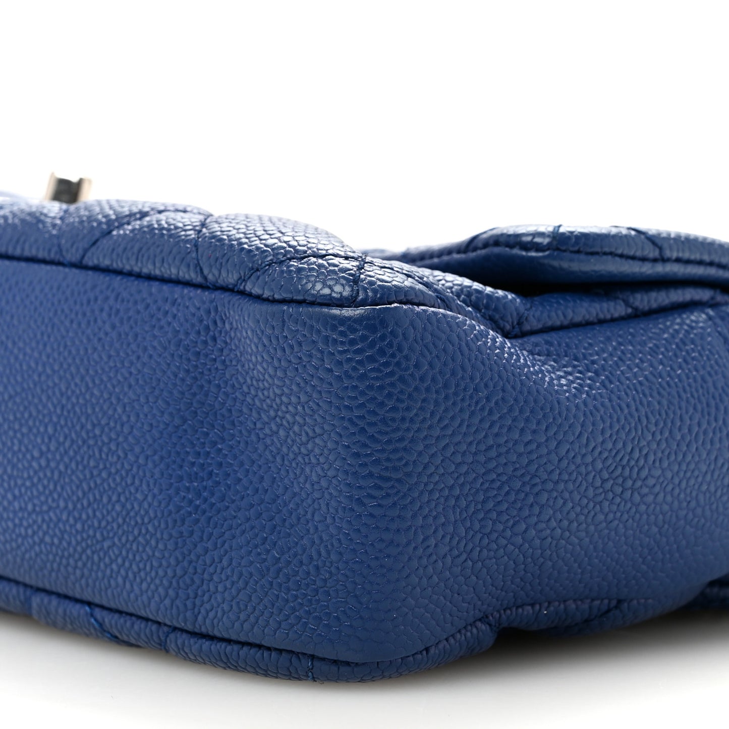Caviar Quilted Medium Easy Flap Blue