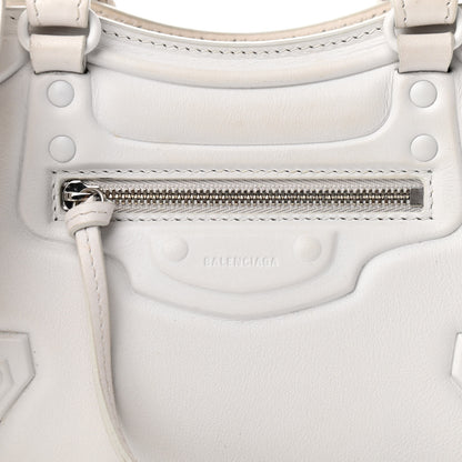 Balenciaga Cake Calfskin Tonal Hardware Mini Neo Classic City White 9 of 16