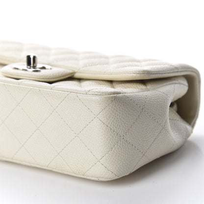 Chanel Caviar Quilted Mini Rectangular Flap White 7 of 12