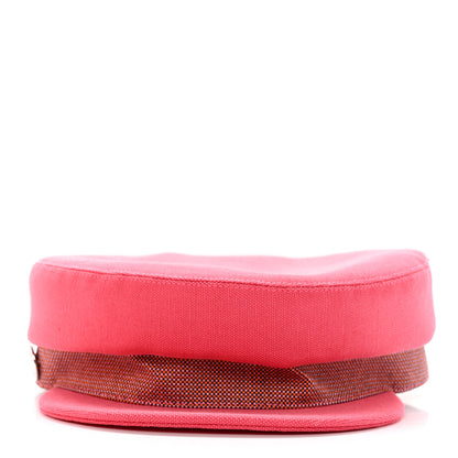 Hermes Toile De Chanvre Cotton Stretch Cavale Pop Cap 58 Rose 3 of 11