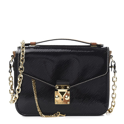 Louis Vuitton Shiny Epi Reverse Monogram Pochette Metis Mini Marine 3 of 14