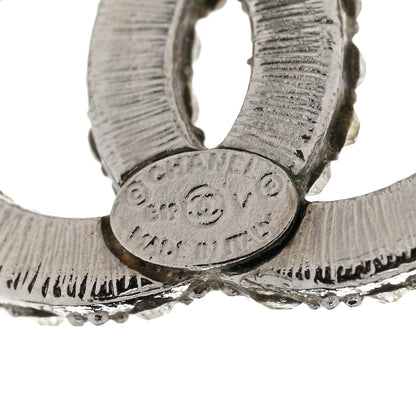 Chanel Crystal CC Earrings Silver 4 of 5