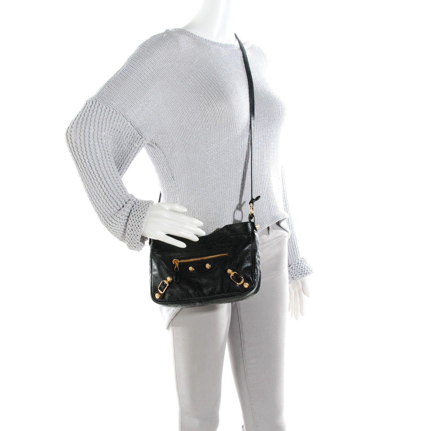 Balenciaga Agneau Giant 12 Gold Hardware Hip Black 2 of 7