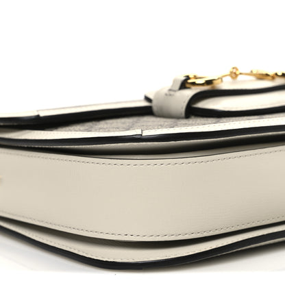 Gucci GG Supreme Monogram Horsebit 1955 Shoulder Bag Beige Mystic White 9 of 10