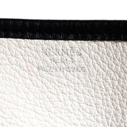 Hermes Taurillon Clemence Evelyne GM Blanc Noir 9 of 17