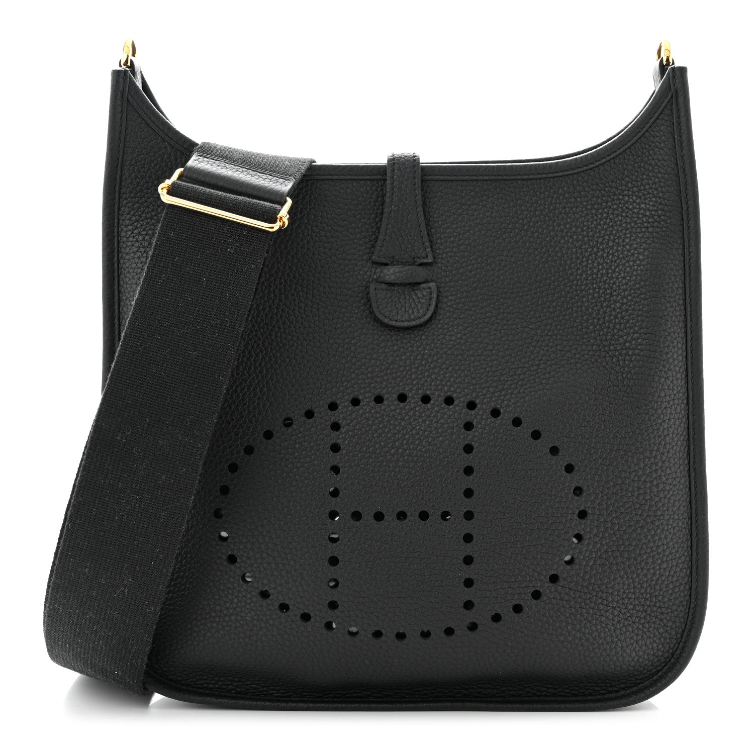 Hermes Taurillon Clemence Evelyne III PM Black 1 of 14