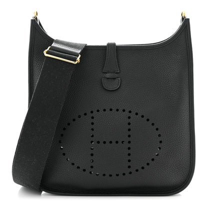 Hermes Taurillon Clemence Evelyne III PM Black 1 of 14