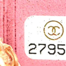 Mixed Fibers Large Shopping Bag Pink Beige